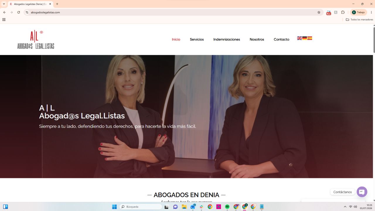 Abogadas Legalistas en Denia, despacho de abogados especialistas en servicios jurídicos e indemnizaciones