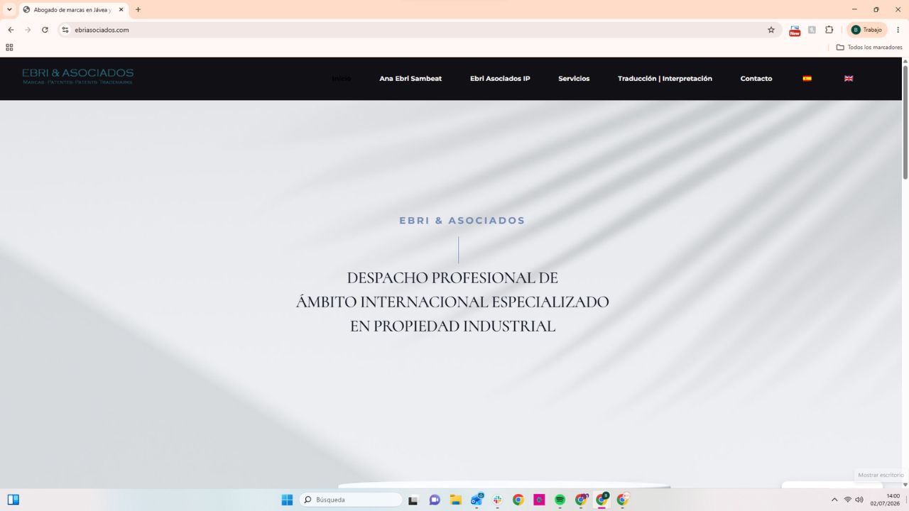 Despacho Ebri & Asociados, especialistas en propiedad industrial, marcas, patentes y traducción jurídica internacional