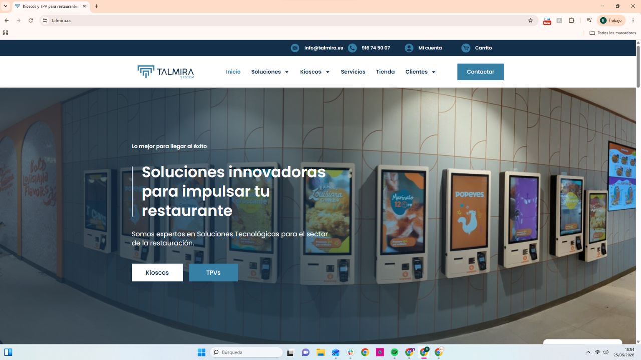 Kioscos de autopedido y pantallas digitales para restaurantes - Talmira System, soluciones tecnológicas TPV