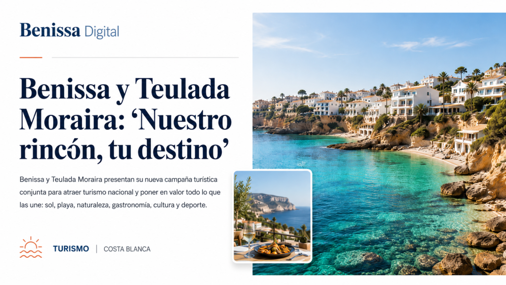 Campaña turística Benissa y Teulada Moraira: calas cristalinas, gastronomía y villas blancas en Costa Blanca