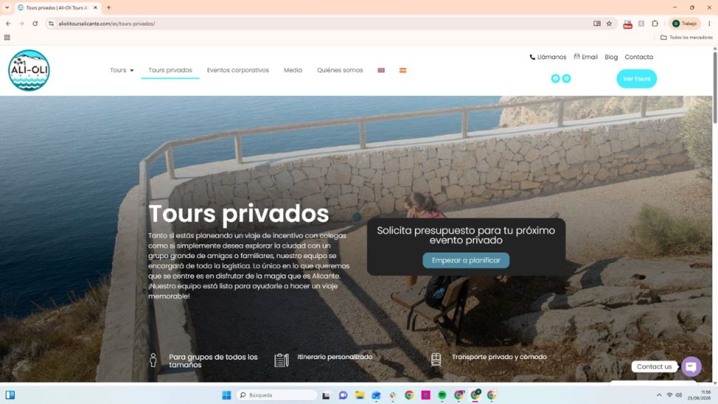 Tours privados en Alicante con Ali-Oli Tours: grupos, itinerario personalizado y transporte privado
