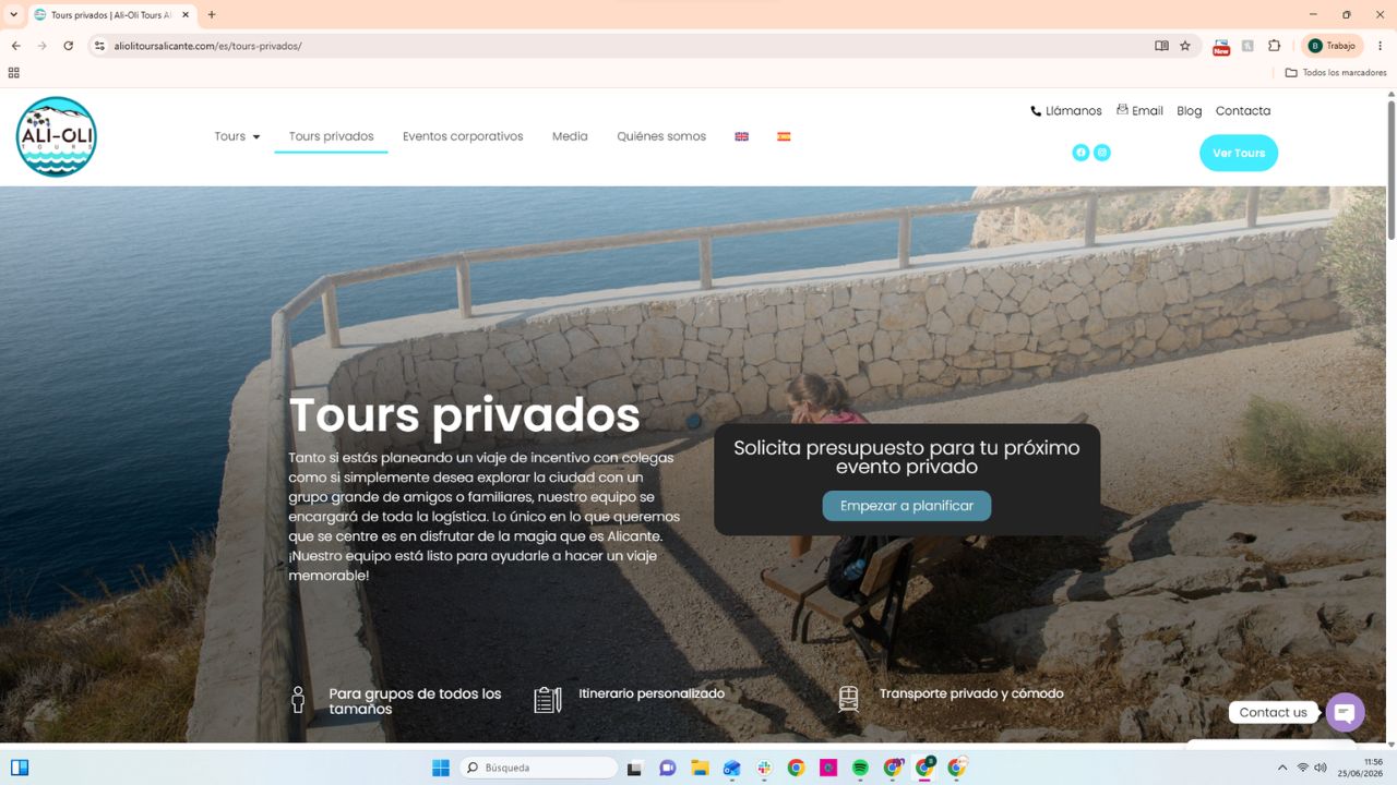 Tours privados en Alicante con Ali-Oli Tours: grupos, itinerario personalizado y transporte privado